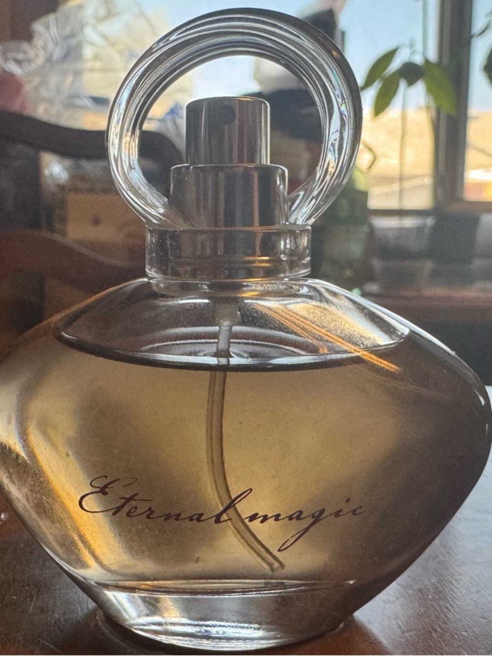 Avon Eternal Magic Perfume Bottle - Amber Glass